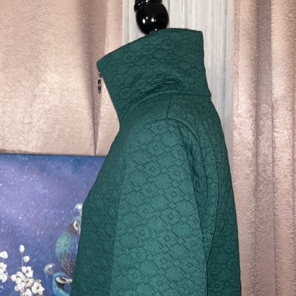 Ruby Rd. Size PM Emerald Green Zipup - Picture 6 of 14